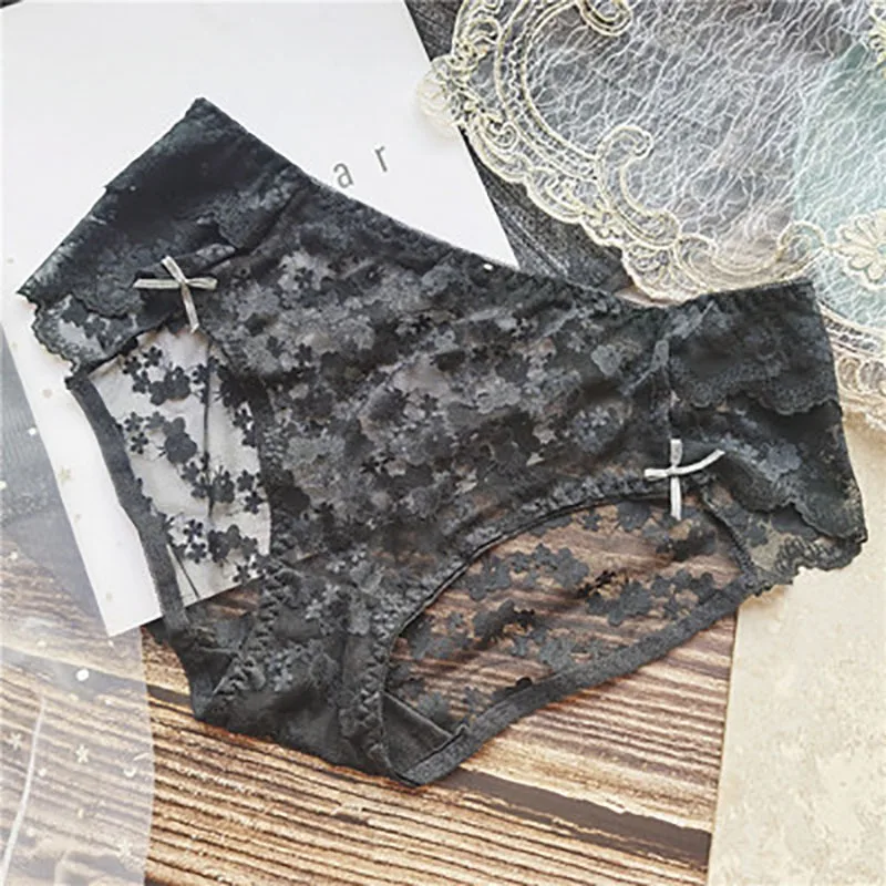 

Women's sexy lingerie underwear Panties Women fashion Breathable Comfortable Lace briefs Girl hollow Temptation Close low waist