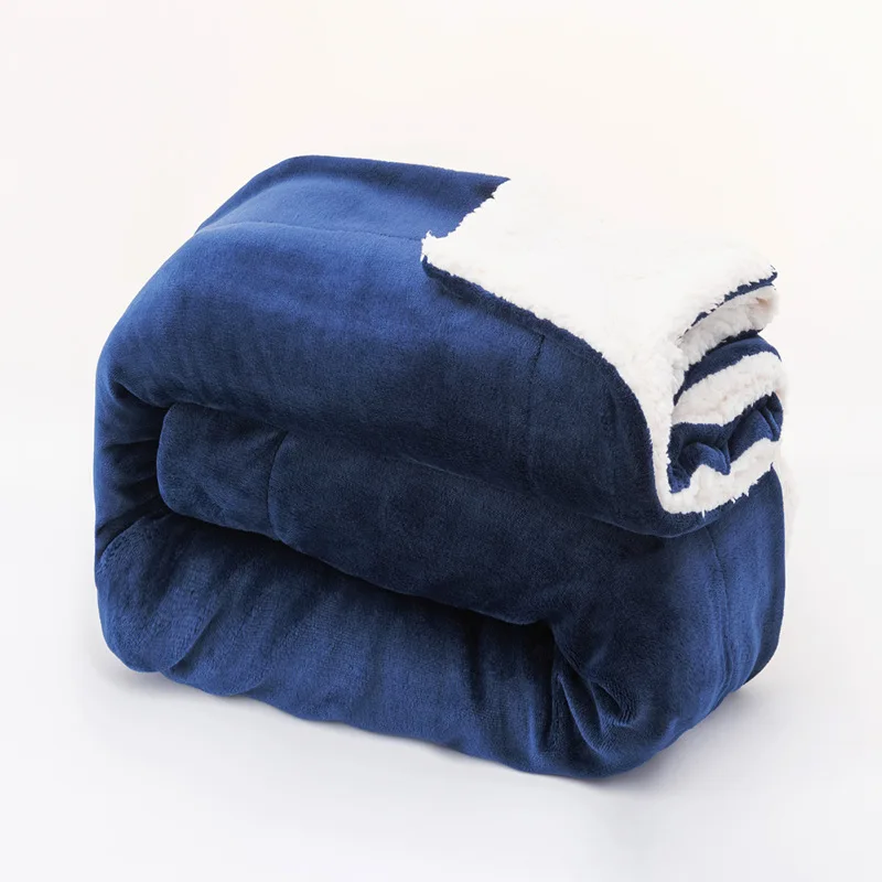 

Sherpa Fleece Throw Blanket for Sofa Super Soft Luxurious Plush Navy Blue Blanket Velvet Plush Couch Blanket Microfiber
