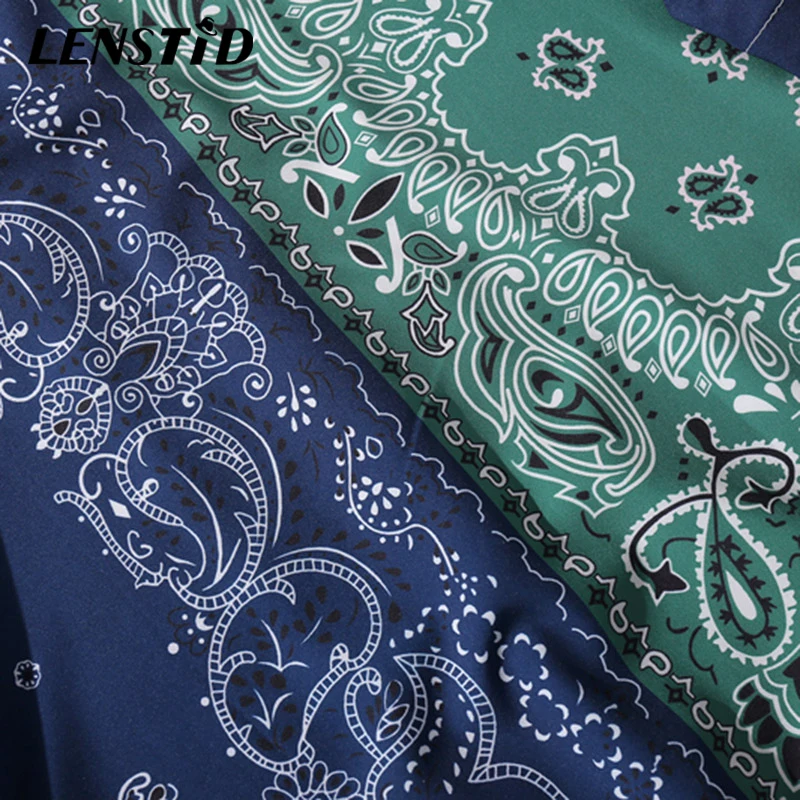 LENSTID 2020 Мужская хип-хоп Гавайская пляжная рубашка уличная одежда Ретро Винтаж