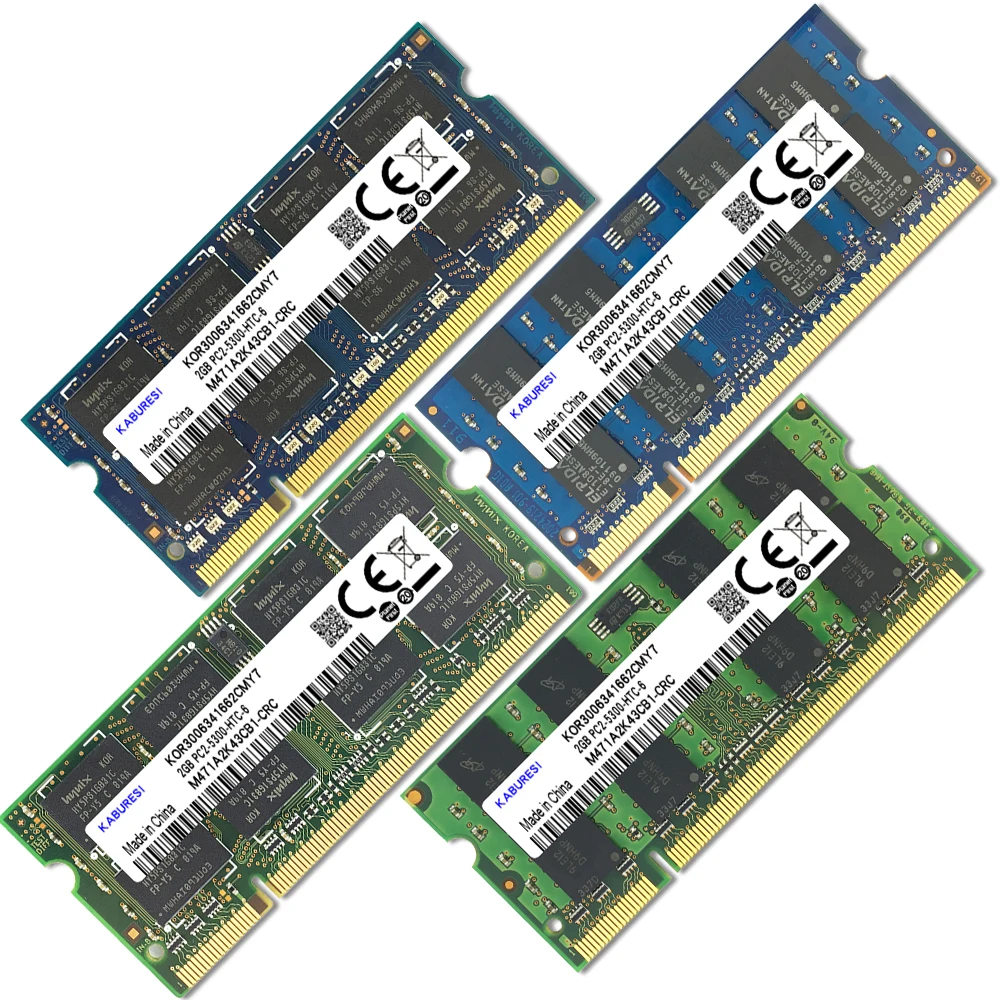 Оперативная память KABURESI для ноутбука 4 Гб (2x2 Гб) DDR2 2 ГБ 800 МГц 667 1 8 контактов ОЗУ 2x