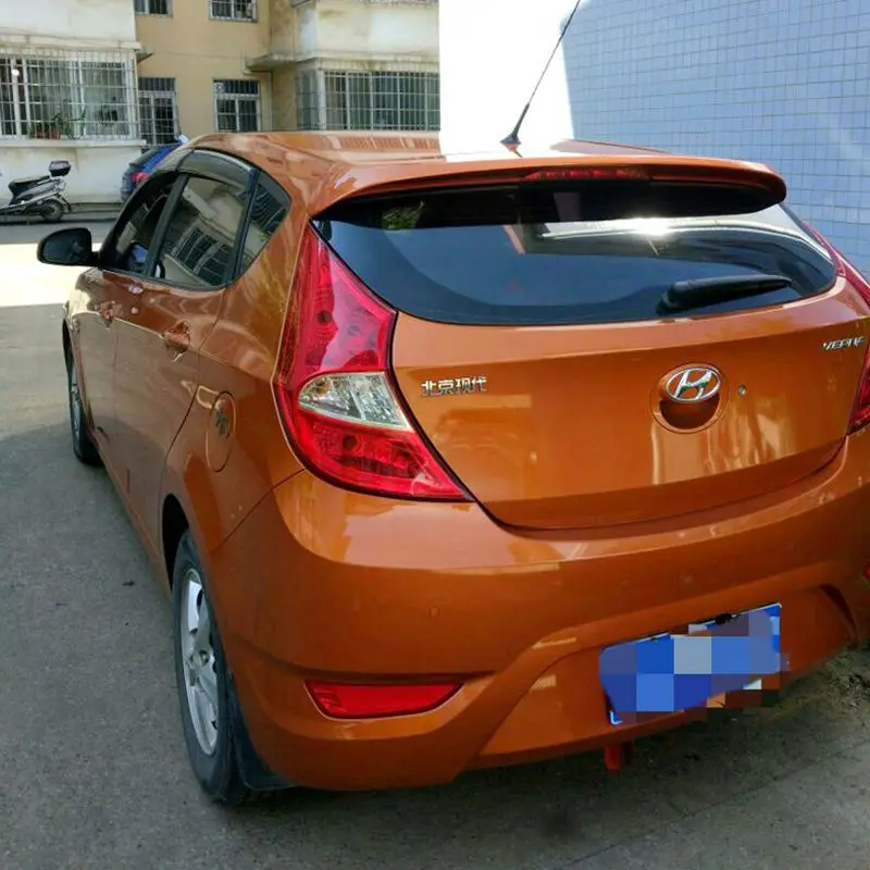 

For Verna Spoiler hatchback 2011-2015 ABS Material Car Rear Wing Primer Color Rear Spoiler