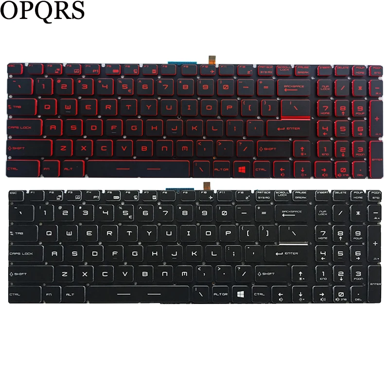 Nuevo teclado de EE. UU. Para ordenador portátil MSI GT62VR GT72 GT72S GT73VR GS73VR GT73VR CR62 CX62 CR72 CX72 CX62 2QD CX62 PE60 PE70 PX60
