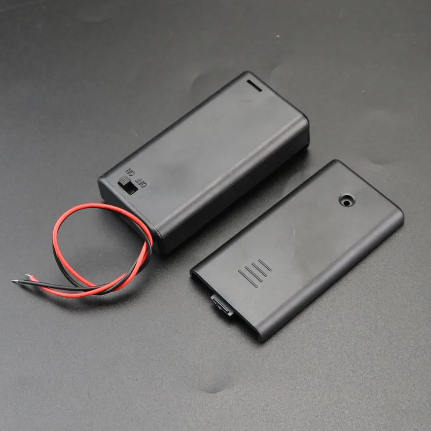 30 шт./лот 2x3x AA батарейки держатель коробка разъем с переключателем