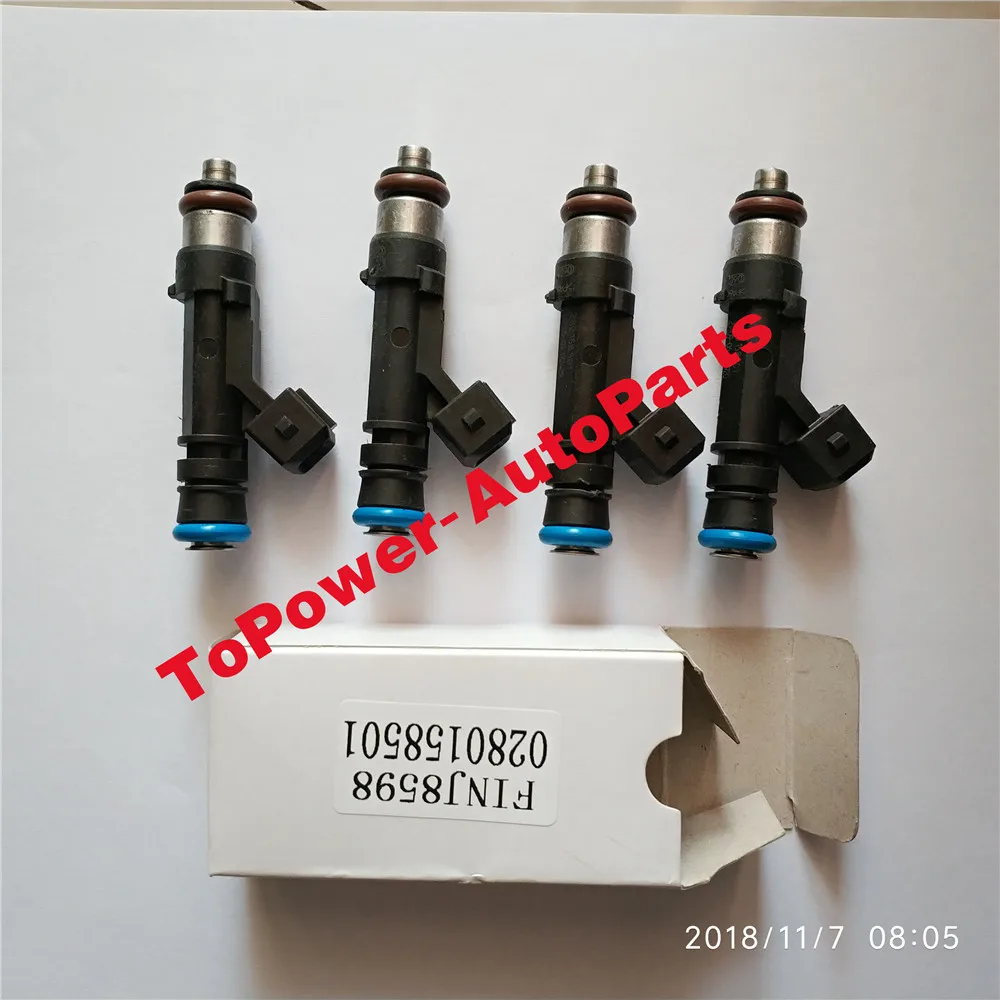 Новинка 4 шт. Форсунка топливного форсунки OEM 0280158501/0280151208/024420543/05817425/24420543/5817425