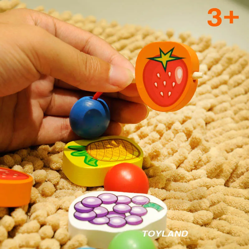 Бесплатная доставка деревянные игрушки в виде фруктов или животных из бисера и