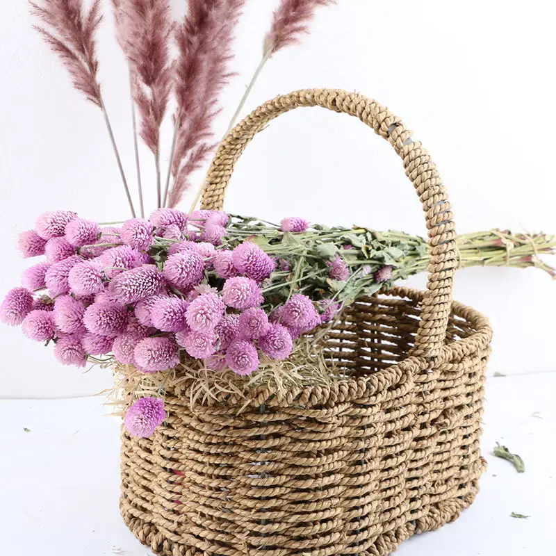 Style 02 Mihuage/вечерние цветы ручной работы из гомфрена с сушеным цветком, 2 ветви/пучки, сушеные естественным образом, розовый, фиолетовый, белый - Цвет: Style 02