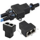 Ethernet-адаптер, удлинитель кабеля Lan, сплиттер для подключения к Интернету Cat5 RJ45, сплиттер, соединитель, контактные модульные разъемы