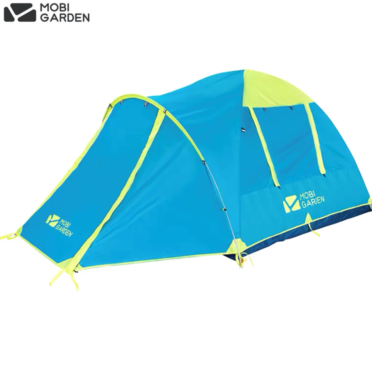 

Mobi Garden outdoor camping mountaineer windproof and rainproof double deck three-season aluminum pole tent