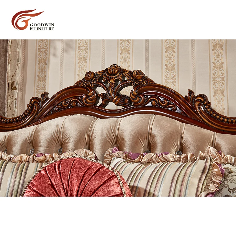 Высокое качество Европейский антикварный диван для гостиной мебель WA546 | Мебель