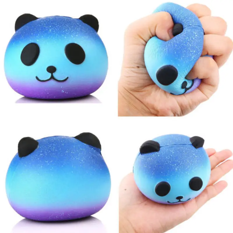 

Cute Blue Panda Cream Scented Squishy Slow Rising Squeeze Kid Toy Phone Charm Gift Kids Toys for Girls