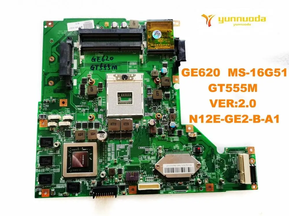 Оригинальная материнская плата для ноутбука MSI GE620 MS-16G51 GT555M VER2.0 N12E-GE2-B-A1