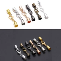 10pcs 8color leather cord clasp bracelet lobster clasps hook 3 10mm fit leather crimps end connector for jewelry making supplies
