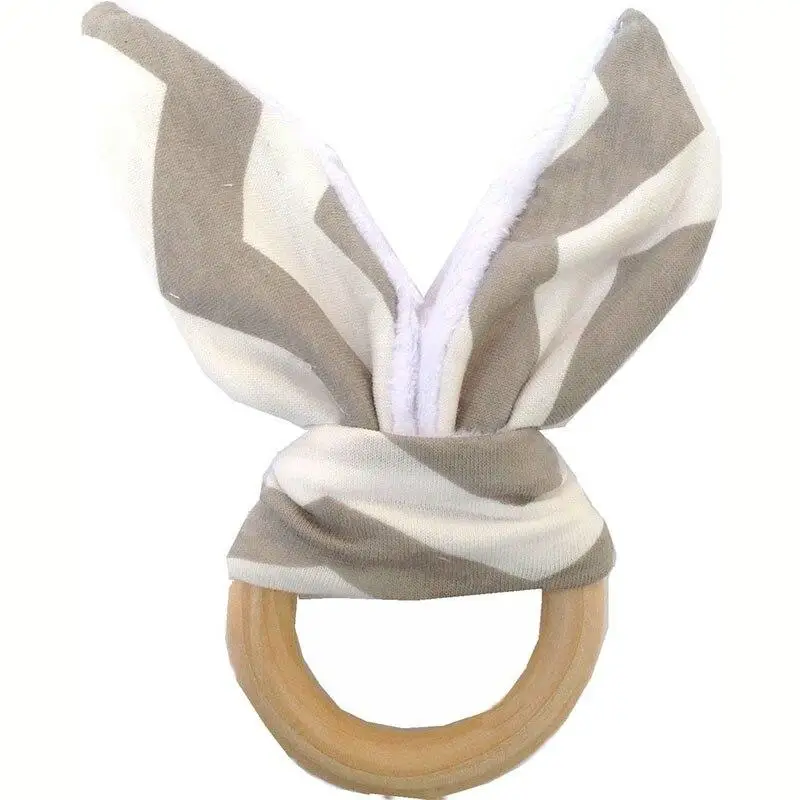 

Wooden Teething Ring Baby Teether DIY Nursing Materials Accessories Necklace Making Tiny Rod Ring Baby Wooden Teething Toys