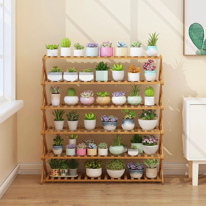 Рама для цветочного горшка украшение из массива дерева многоэтажная домашняя