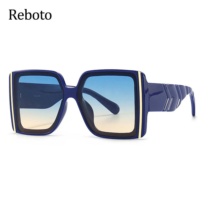 

Oversized Women's Squar Sunglasses 2021 New Trend Gradient Sun Glasses Sun Glasses For Women Fashion 2021 Designer Goggles UV400