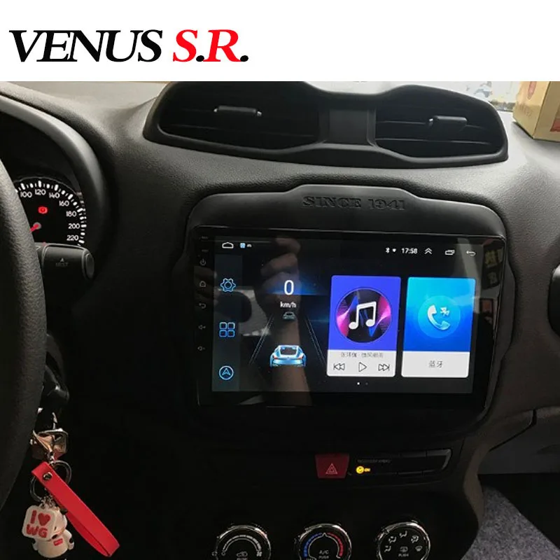Автомобильный dvd плеер VenusSR на Android 8 1 2.5D для JEEP Renegade радио 2016 2017 мультимедийный GPS