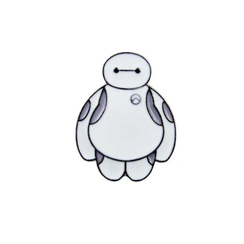 Робот Baymax брошь и Эмаль Булавка Большой Герой значок для женщин мужчин нагрудные значки на рюкзак сумки шляпа значок
