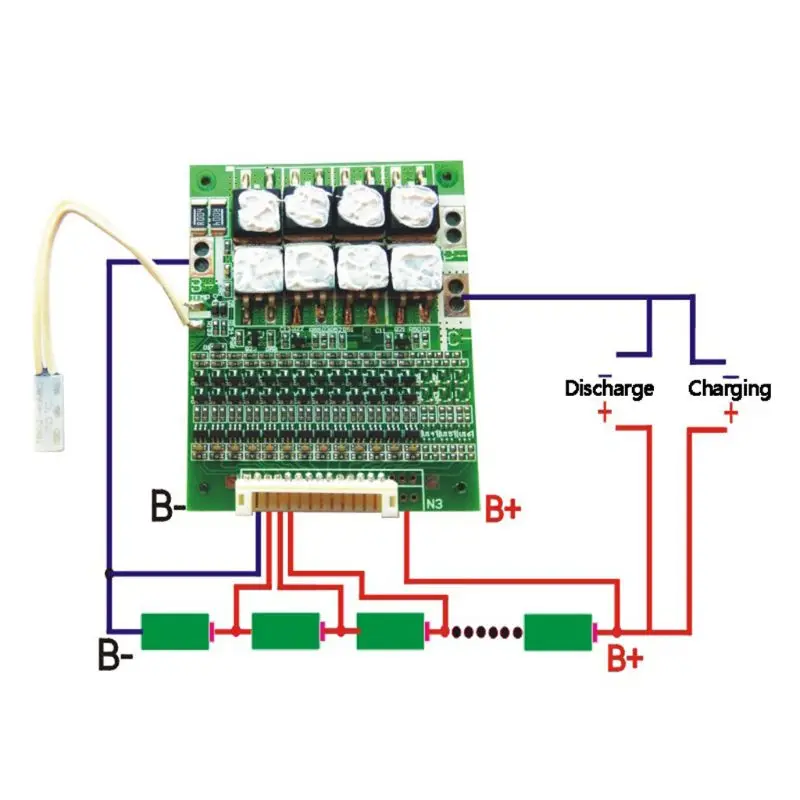 BMS 13S 48V 50A 18650 Li-ion Lithium Battery Pack Protection Equalizer Board PCB Balance Circuit for Electric Vehicles | Инструменты