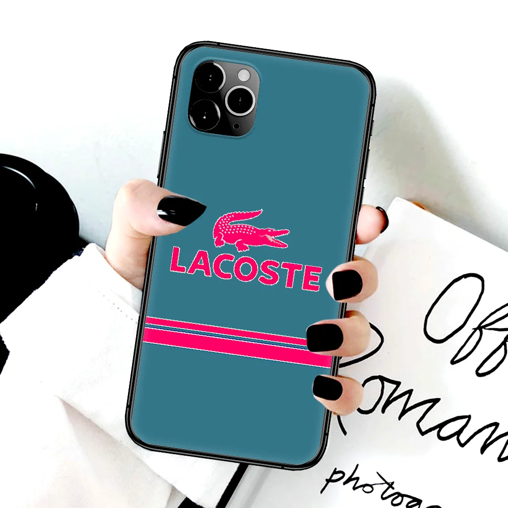 

Luxury LACOETE Phone Case For Iphone 4 4s 5 5S SE 5C 6 6S 7 8 Plus X XS XR 11 12 Mini Pro Max 2020 black Funda Trend Waterproof