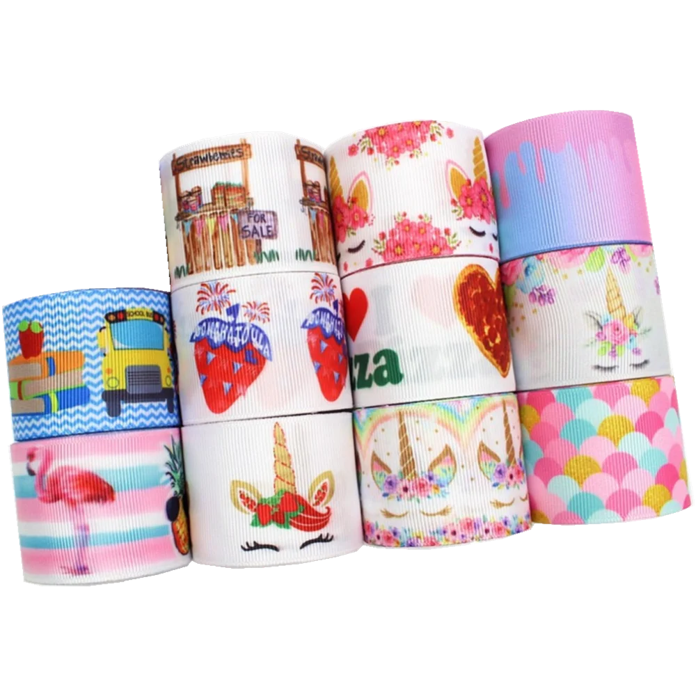 

YJHSMY G-18517-210(1 \ 2 '')38 мм 5 ярдов/лот лента с принтом из мультфильма, лента для корсажа, аксессуары, материалы для рукоделия