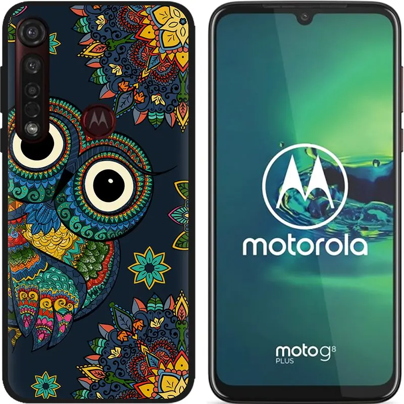 Розовый Чехол для Motorola Moto G8 Plus, мягкий матовый чехол с милыми животными и цветочным мрамором для Moto G8 play one macro, силиконовый чехол для телефона s - Цвет: Розовый