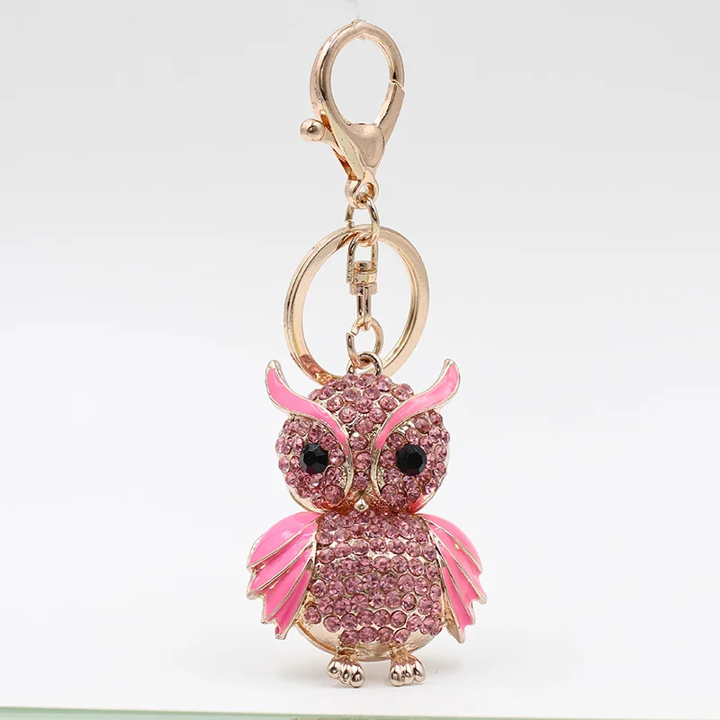 Vick Dolly розовое золото модный брелок многоцветная сова стразы автомобиль подарок