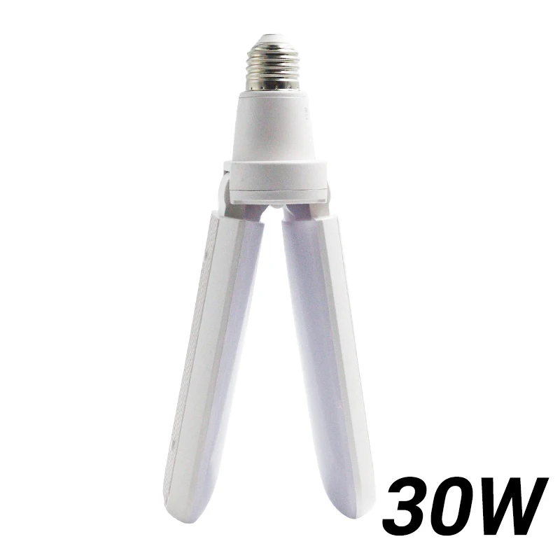 30W bulbs Светодиодный IARY 96-265V 45W E27 светодиодный лампы Супер яркий Складная лопасть вентилятора с регулируемым углом наклона потолочный светильник современного дома энергосберегающие лампы CE по ограничению на использование опасных материалов в производстве - Испускаемый цвет: 30W bulbs