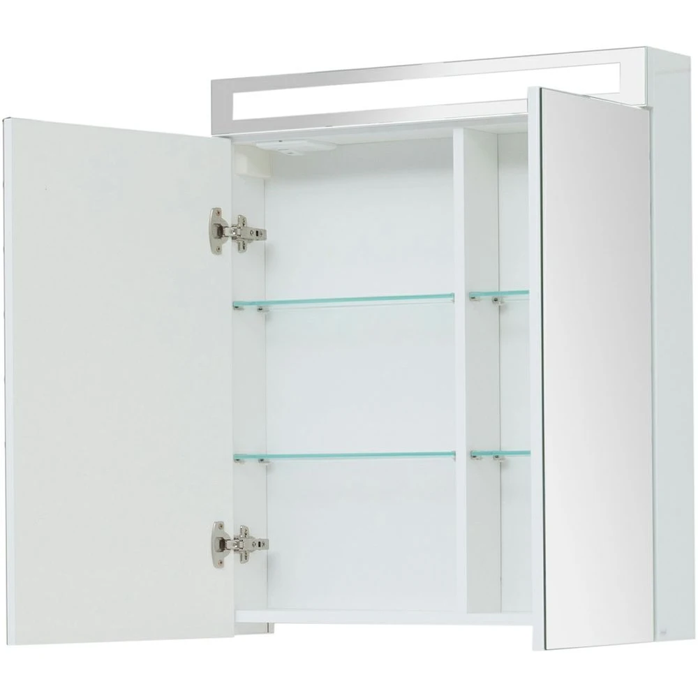 Зеркальный шкаф Dreja Max белый глянец |