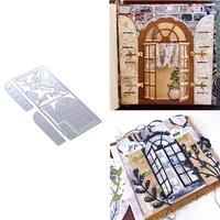 arched door metal cutting die scrapbook embossed paper card album craft template cut die stencils new for 2021 arrive