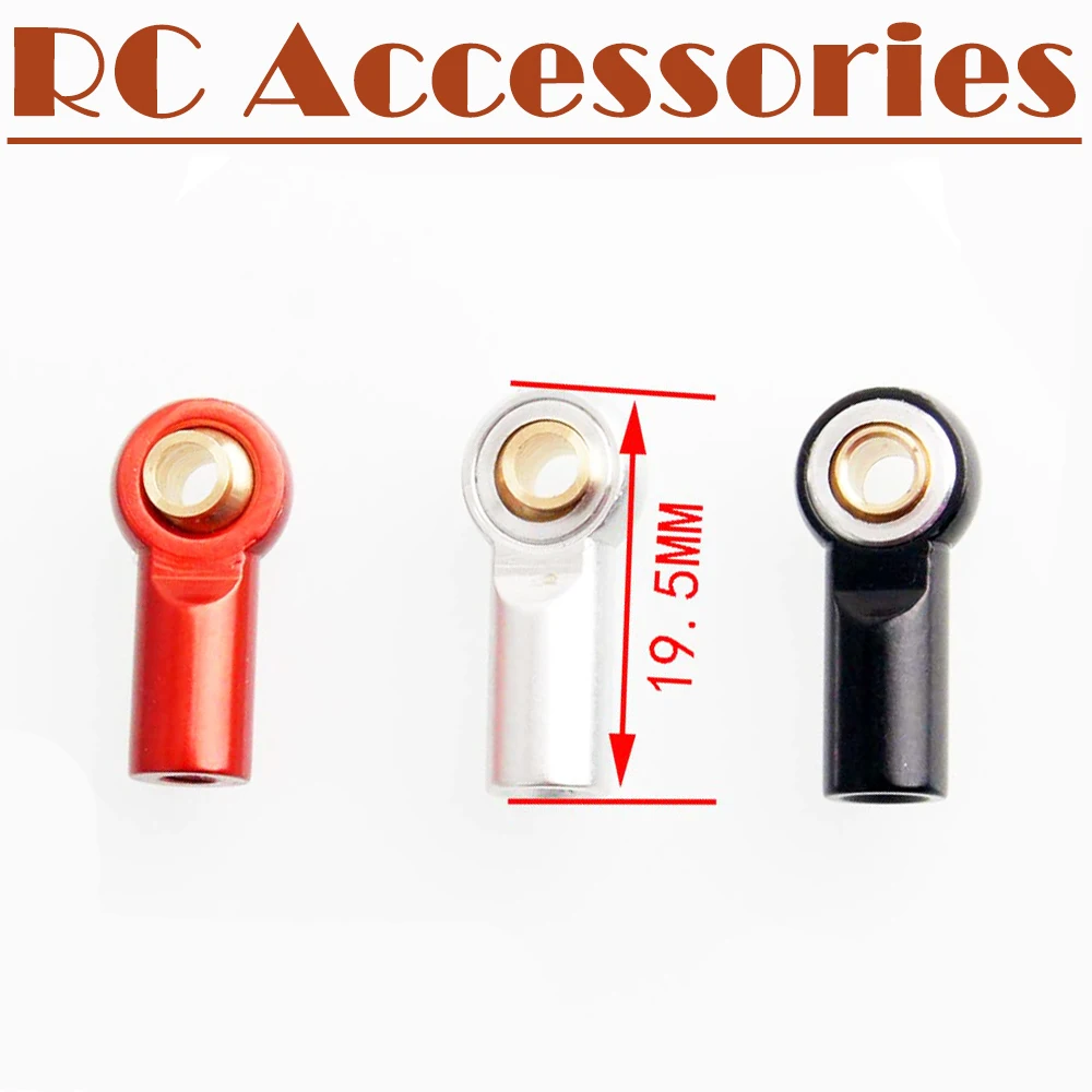 

RC Model Car M3 Pushrod End Fisheye Bearing 5PCS Ball Joint Linkage Connecting Tie Rod 19.5mm RC Climbing Car Accessories