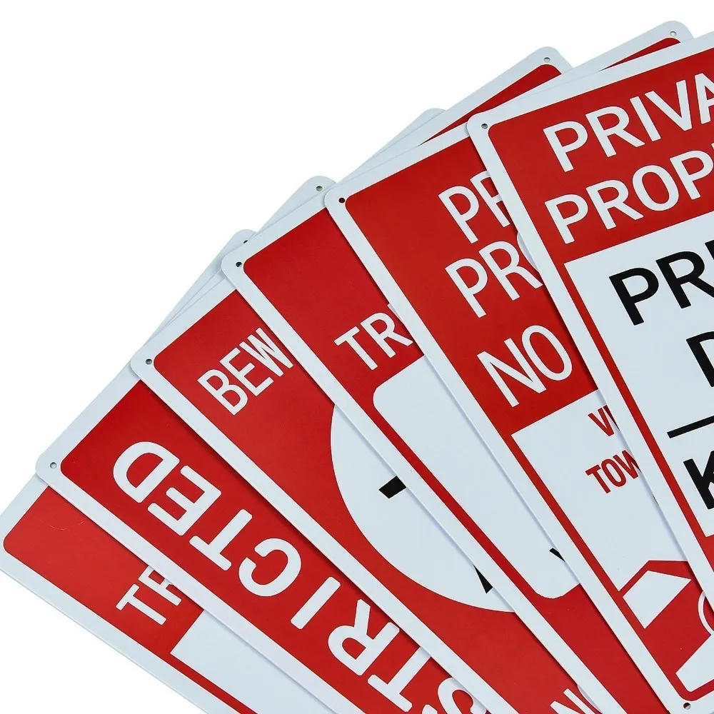 

No Soliciting Sign (2 Pack), No Exceptions Metal Warning Sign,Indoor & Outdoor Use for Home Business, UV Protected