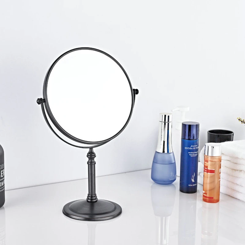 Черные/антикварные медные зеркала для макияжа WZLY 8 дюймов 3x розовое золото