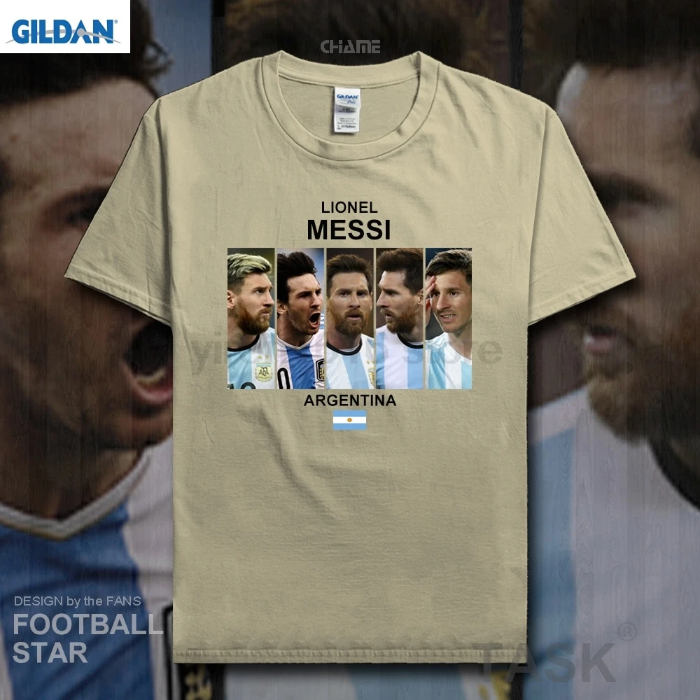 Lionel Messi футболка 2019 Джерси Аргентина футболист звезда 100% хлопок Фитнес одежда