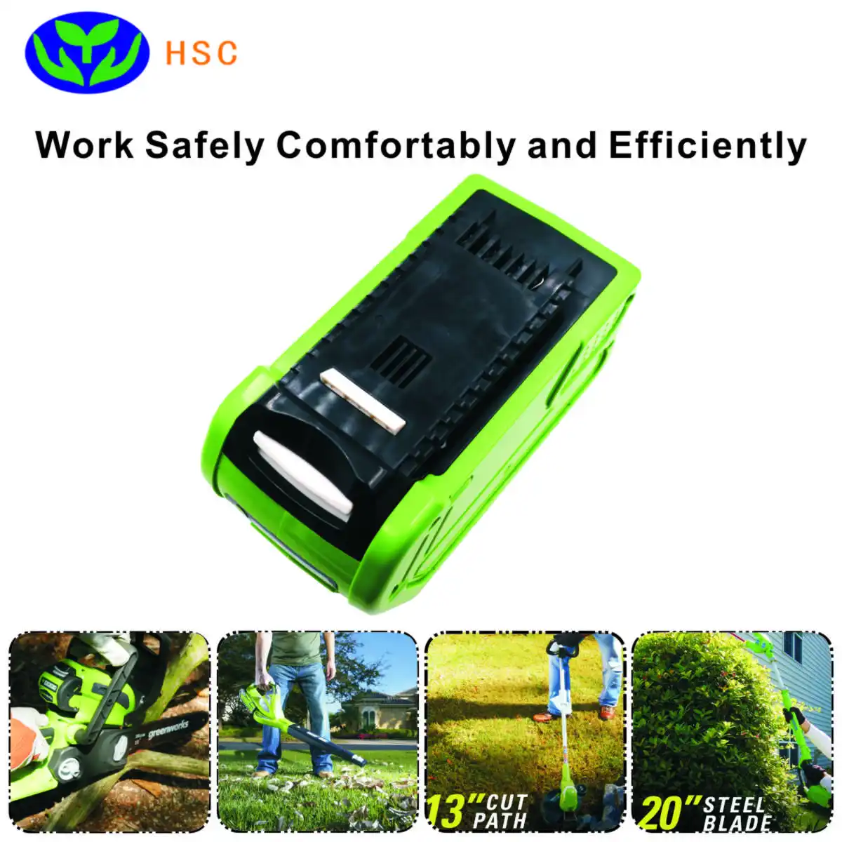 Аккумулятор 18650 GRW40 6000 мА · ч 40 в литийионный для Greenworks G40LM45 G40LT 24252 29662 | Электроника