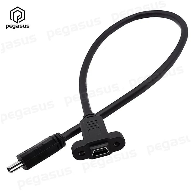 Панельное крепление для мини USB 5 Pin розетки к Мини P штекерному кабелю адаптера 0 3