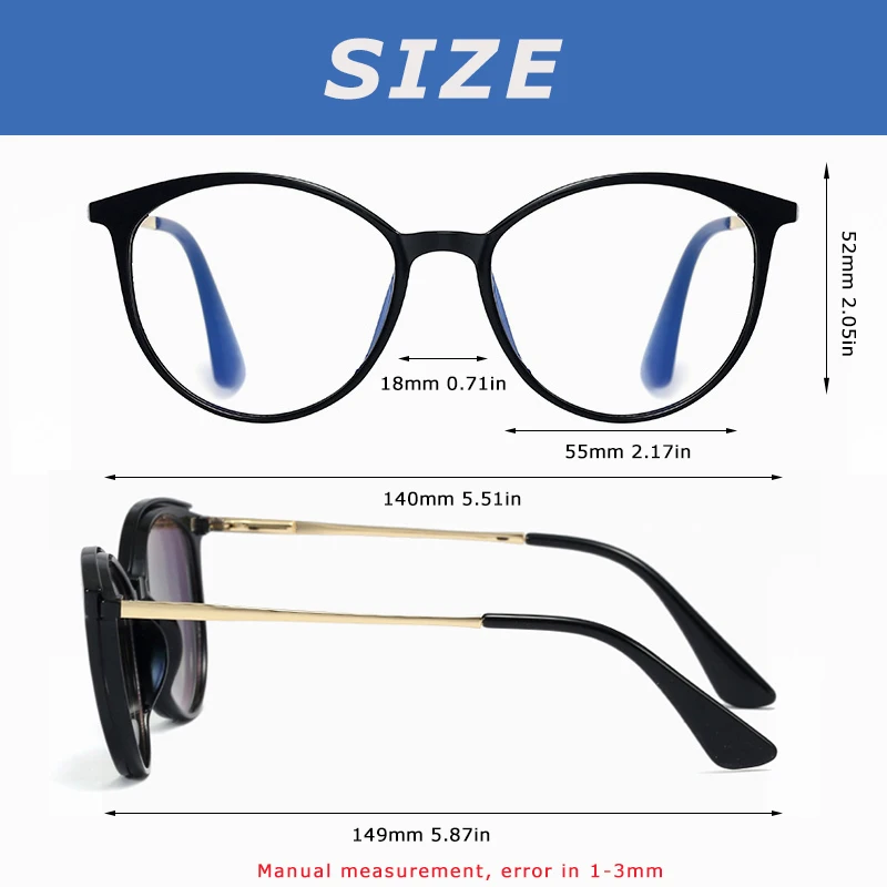 Круглые поляризационные солнцезащитные очки CRIXALIS с магнитной застежкой для