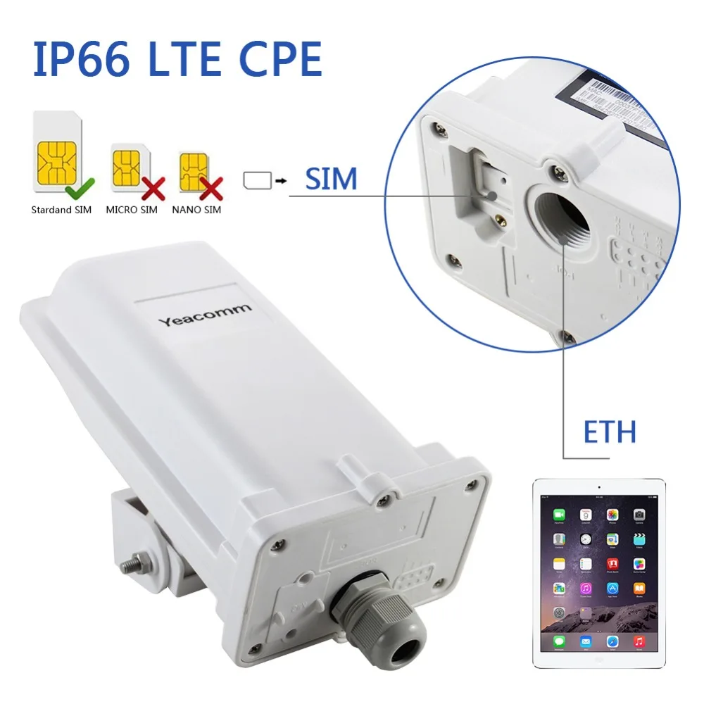 YF-P11 промышленный Водонепроницаемый Открытый CPE 4G LTE cat4 150M CPE TDD FDD маршрутизатор без wifi