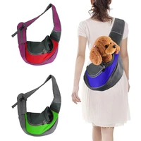 dog carriers bags tote pouch breathable and comfortable dog supplies pet backpack mesh oxford sling shoulder bag
