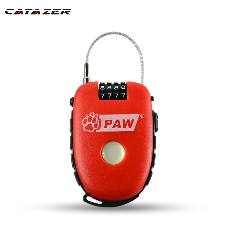 

Cycling Buckle Mini Bike Bicycle Lock Helmet Bag Steel Wire Cable hook Lock Anti Theft Password Lock Safety Security Locks