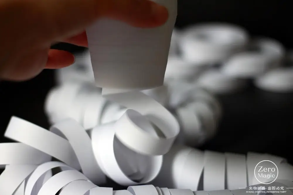 10 шт./лот ленточный стакан бумажные катушки белый волшебные трюки сцена