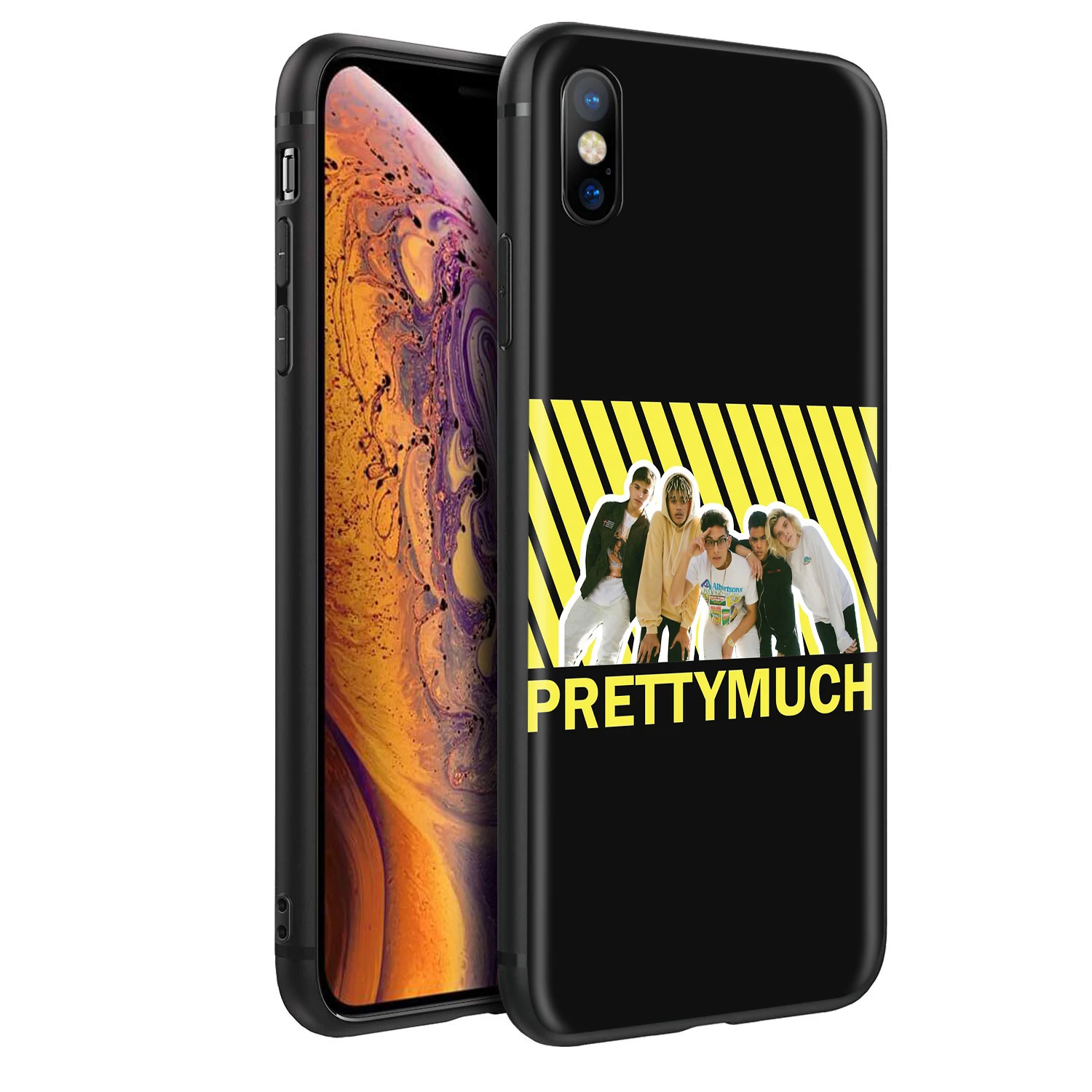 Силиконовый мягкий чехол YIMAOC prettylot для iPhone 12 Mini 11 Pro XS Max XR X 8 7 6 6S Plus 5 5S SE|Бамперы| |