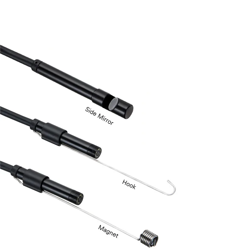 USB-эндоскоп 2 в 1 7 мм 480P HD гибкая трубка и Android-Бороскоп инспекционная микро-камера