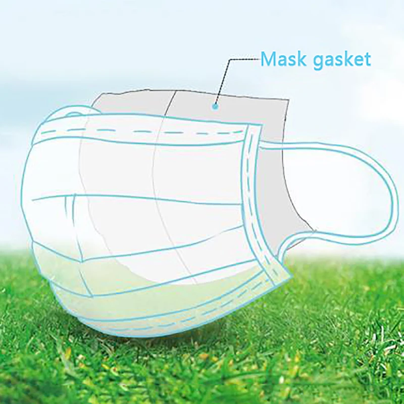 100 упаковок одноразовая маска внутренний фильтр прокладка Замена для различных