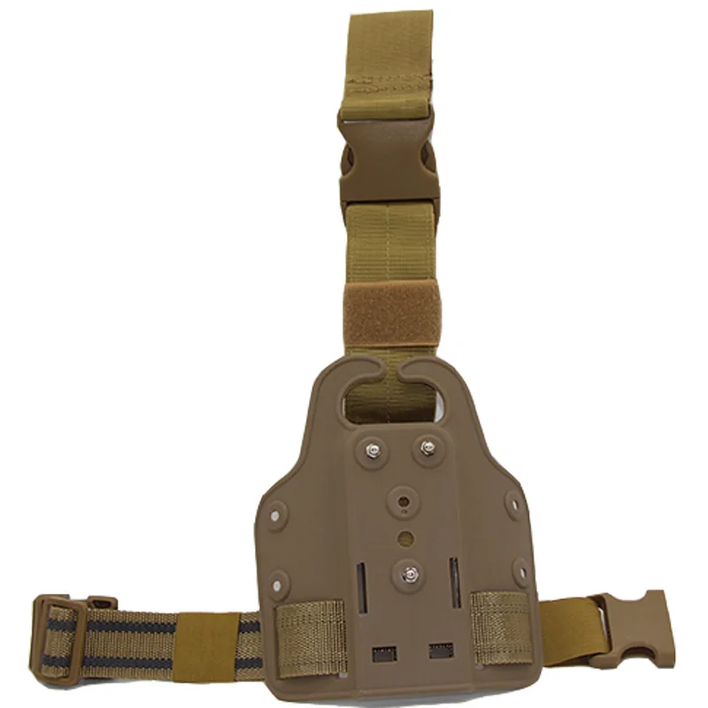 Sand Тактическая ножная кобура Платформа для Glock 17 19 Colt 1911 USP Sig P226 страйкбол Бедро падение пистолет кобура весло адаптер охотничье снаряжение - Цвет: Sand