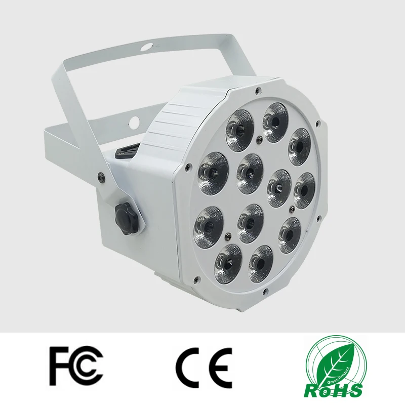 Быстрая доставка плоский светодиодный светильник Par 12x12 Вт белый 12*12 плавный RGBW