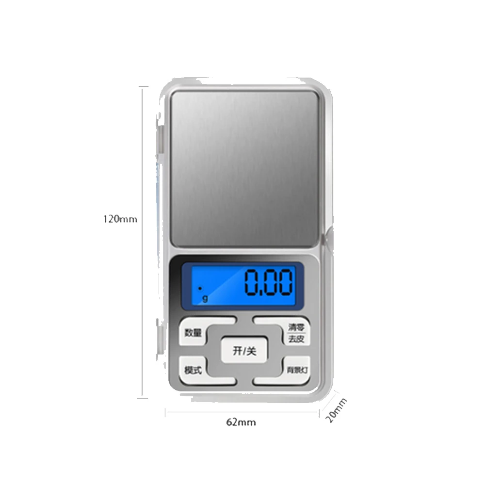 

Electronic Digital Pocket Scale 0.01g Precision Mini Jewelry Weighing Scale Backlight Scales for Kitchen 100/200/500g
