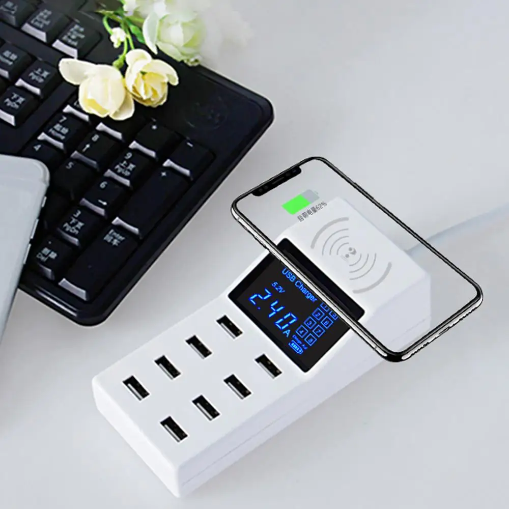 Фото Беспроводное зарядное устройство USB быстрая зарядка умный Универсальный Беспроводное зарядное устройство USB быстрая зарядка умный Универсальный
