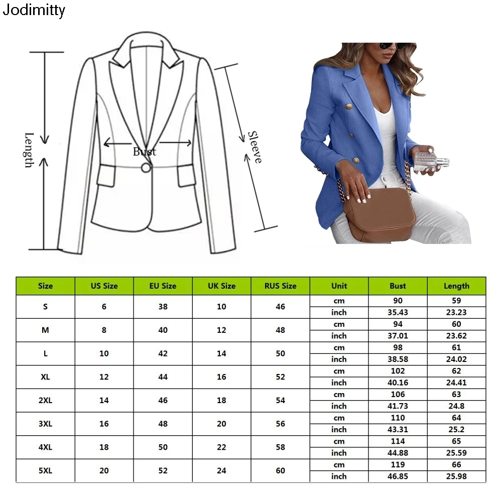 

Spring Women Blazer Suit Coat Autumn Solid Office Lady Bussiness Jacket Veste Femme Slim Ladies Blazer Feminino