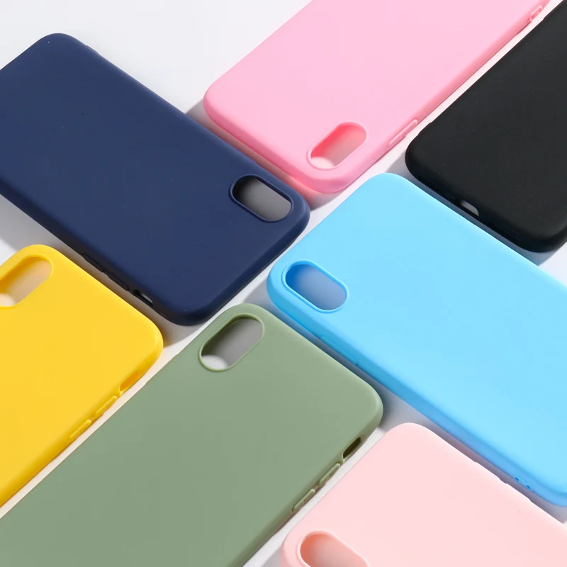 Чехол для Oneplus One Plus 6 6T мягкий простой силиконовый чехол карамельного цвета