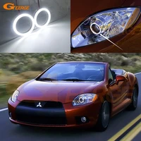 for mitsubishi eclipse 2009 2010 2011 xenon headlight ultra bright smd led angel eyes halo rings kit day light car styling